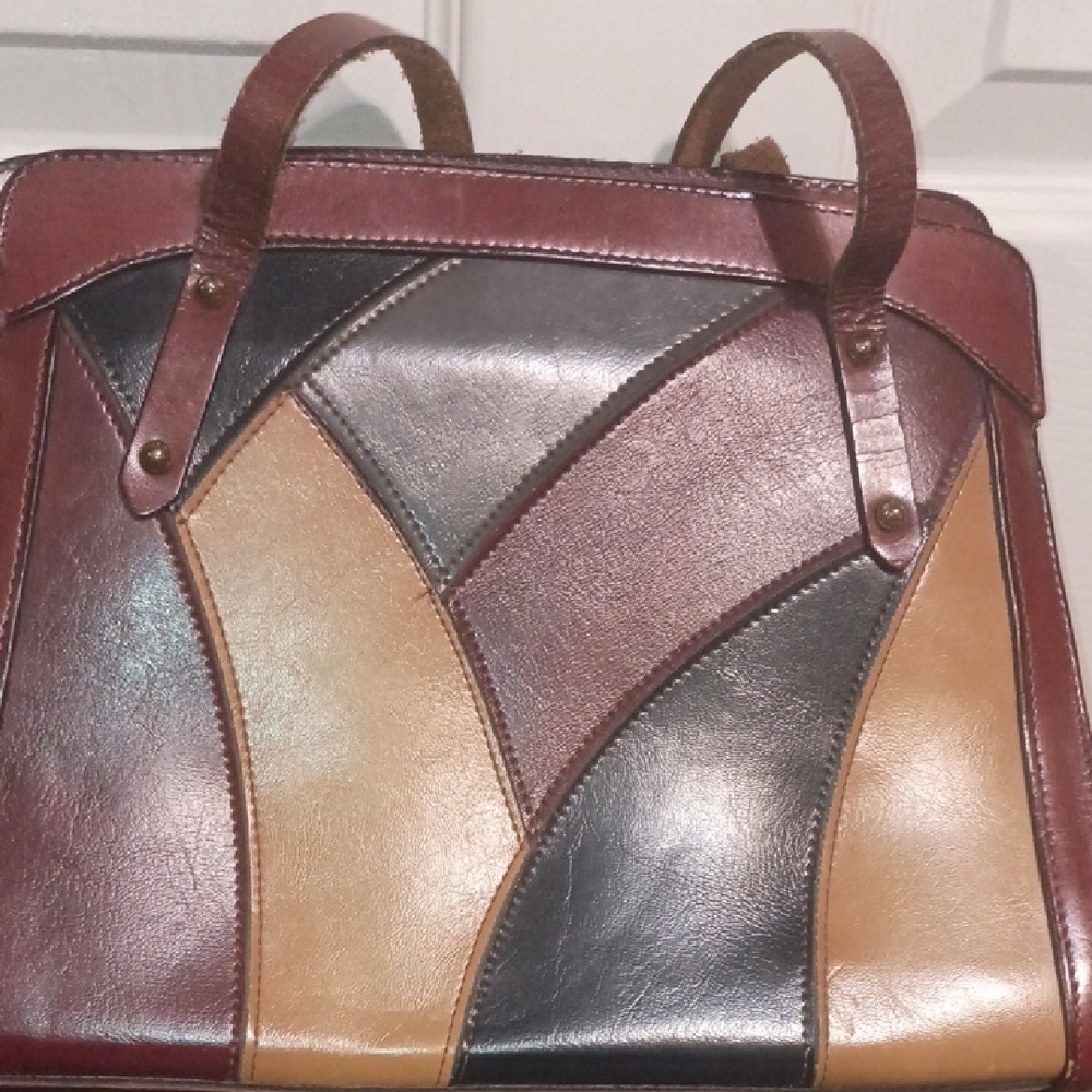 Multicolor Patchwork Tote Bag - image 2